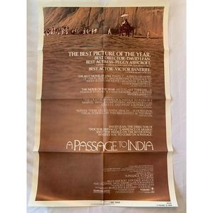 A Passage to India Original One Sheet Movie Poster -Folded -1984, Forester Novel